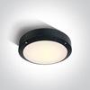 Guard 10W Warm White LED Outdoor Round Bulkhead - Black