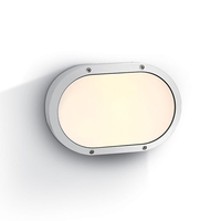 Guard Outdoor Oval Flush Light - White