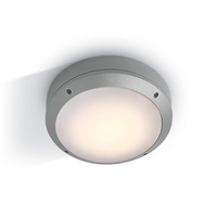 Guard Outdoor Round Flush Light - Grey