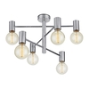 Hova 6 Arm Semi-Flush Ceiling Light - Chrome