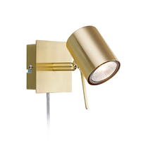 Hyssna LED Wall Spotlight with Plug - Brass