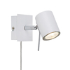 Hyssna LED Wall Spotlight with Plug - White