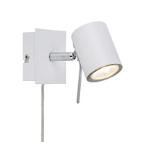 Hyssna LED Wall Spotlight with Plug - White