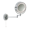 Illuminated Swing Arm Magnifying Mirror Light - Polished Chrome