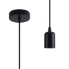 Isa Ceiling Pendant Lamp Holder - Black