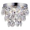 Isobel Crystal Flush Ceiling Light - Chrome