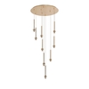 Jojo 9 Light Cluster Ceiling Pendant - French Gold