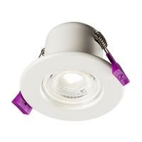 Knightsbridge 5W Warm White Dimmable LED Fire Rated Fixed Downlight - White