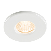 Knightsbridge Fixed Recessed Shower Downlight - White
