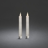 Konstsmide Battery Operated LED Wax Dining Candles with Remote Control - Set of 2