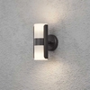 Konstsmide Modena Diffused Outdoor Up & Down Wall Light - Black