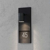 Konstsmide Modena House No Outdoor Flush Wall Light - Black