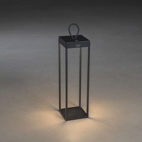 Konstsmide Ravello 50 Battery Operated LED Outdoor Lantern - Black