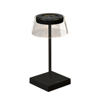 Konstsmide Scilla 27 Battery Operated LED Outdoor Table Lamp - Black