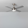 Large Ceiling Fan with Light and Remote Control - Nickel
