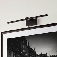 Large Slimline Battery Operated LED Picture Light - Matt Black