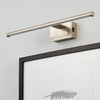 Large Slimline Battery Operated LED Picture Light - Satin Nickel