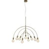Lavello 9 Arm Ceiling Pendant Light - Brass