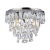 Lavinia Crystal Flush Ceiling Light - Chrome