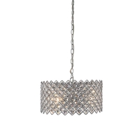 Lindo Crystal Ceiling Pendant Light - Chrome