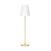 Lola Slim 120 Solar LED Outdoor Floor Lamp with Remote Control - Brass