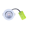 Luceco F-Eco 5W Warm White Dimmable LED Fire Rated Adjustable Downlight - White