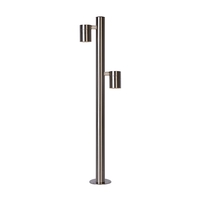 Lucide Arne 2 Light LED Outdoor Post Light - Satin Chrome
