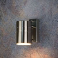 Lucide Arne LED Outdoor Wall Light - Satin Chrome