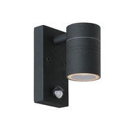 Lucide Arne LED Outdoor Wall Light with PIR Sensor - Black