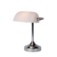 Lucide Banker Desk Lamp - Chrome