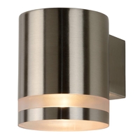 Lucide Basco Outdoor Wall Light - Chrome