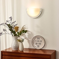 Lucide Basic Flush Wall Light - White