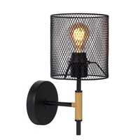 Lucide Baskett Wall Light - Black