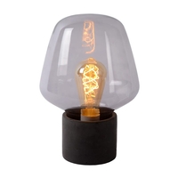 Lucide Becky Glass Table Lamp - Smoked