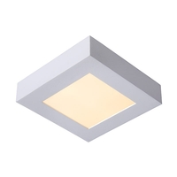 Lucide Brice 15W LED Square Flush Ceiling Light - White