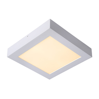 Lucide Brice 22W LED Square Flush Ceiling Light - White
