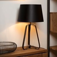 Lucide Capucino Table Lamp - Rust Brown