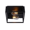 Lucide Carlyn 2 Light Flush Ceiling Light - Black