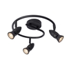 Lucide Caro 3 Light Spotlight Plate - Black