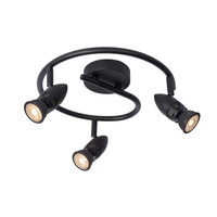 Lucide Caro 3 Light Spotlight Plate - Black