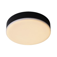 Lucide Ceres Round LED Flush Ceiling Light - Black