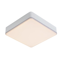Lucide Ceres Square LED Flush Ceiling Light - White
