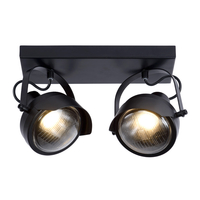 Lucide Cicleta 2 Light Spotlight Plate - Black