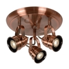 Lucide Cigal 3 Light Spotlight Plate - Copper