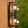 Lucide Claire Half Lantern Outdoor Twin Wall Light - Anthracite