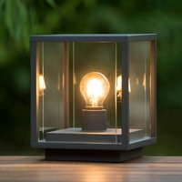 Lucide Claire Square Outdoor Pedestal Light - Anthracite