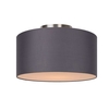 Lucide Coral Flush Ceiling Light - Grey