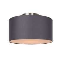 Lucide Coral Flush Ceiling Light - Grey