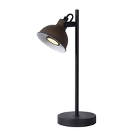 Lucide Damion Desk Lamp - Rust Brown