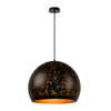 Lucide Eternal Bowl Ceiling Pendant Light - Rust Brown